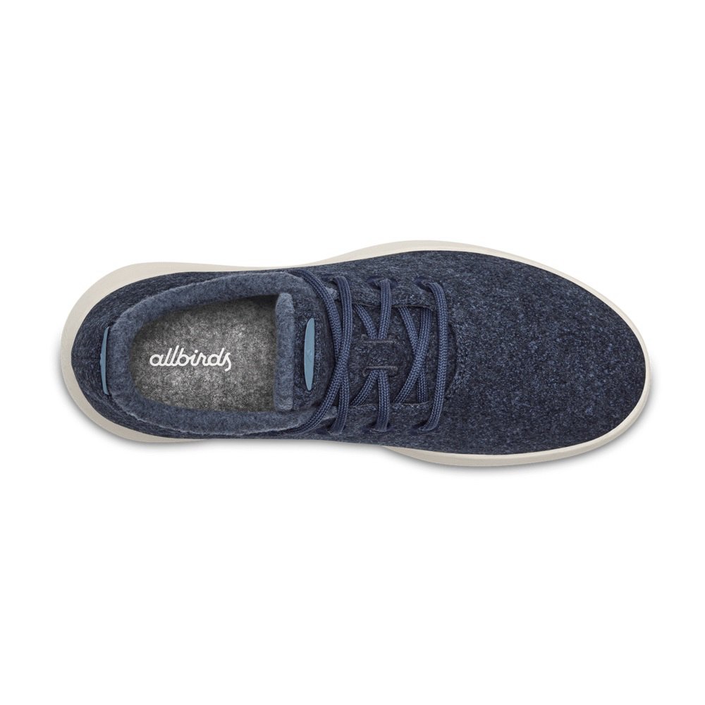 Allbirds Women\'s Wool Runner Mizzles - Sneakers Navy - MFU965147